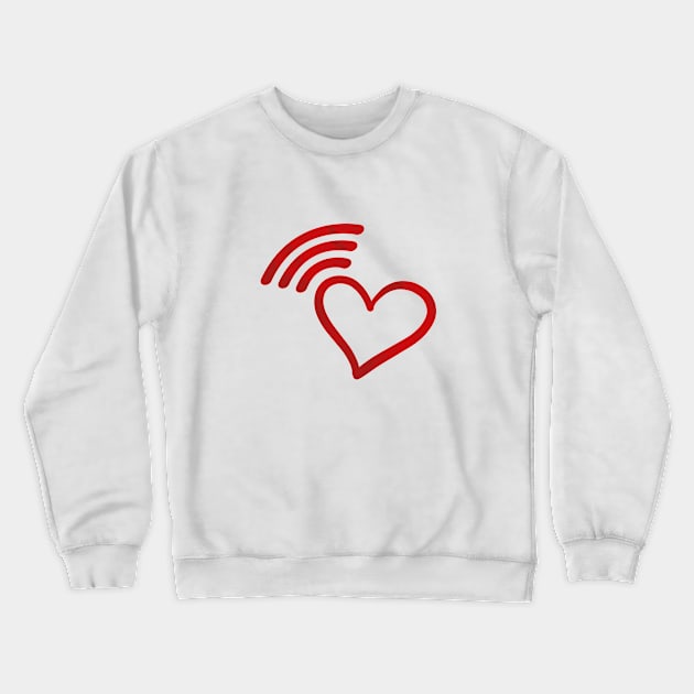 HEART WIFI Crewneck Sweatshirt by Utopic Slaps